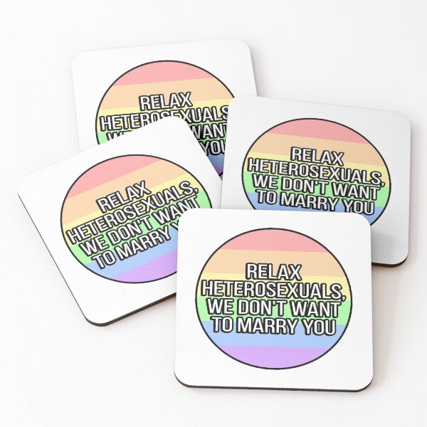 Item preview, Relax Heterosexuals Funny Gay designed and sold by FunnyGayGuy.