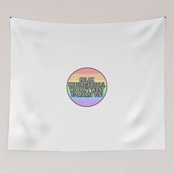 Item preview, Relax Heterosexuals Funny Gay designed and sold by FunnyGayGuy.