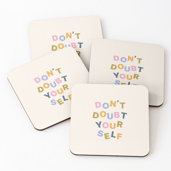 Item preview, Don't Doubt Yourself Pastel Aesthetic Pinterest Minimalist Art Design designed and sold by pointense.