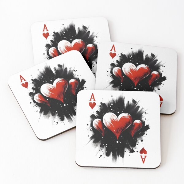 Item preview, Ace of hearts playing card v.2 designed and sold by RTdigitalShop.