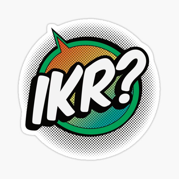Item preview, IKR? Pop Art Speech Bubble Design designed and sold by FlashMacDesign.
