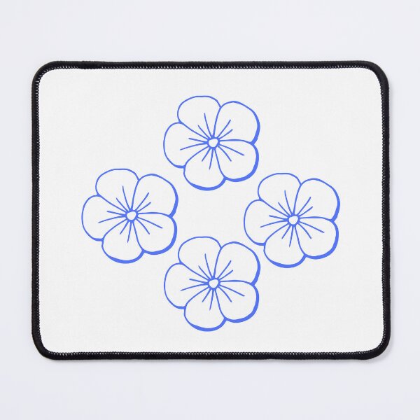 Item preview, Brush little light blue flowers designed and sold by ArtZone1987.