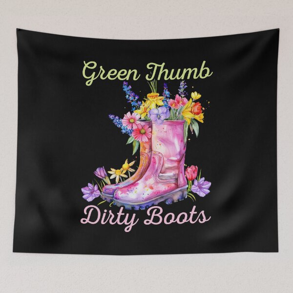 Item preview, Green Thumb Dirty Boots Women Gardening Plant Lover designed and sold by Designer-Girl.