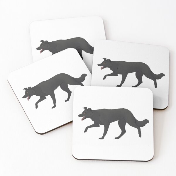 Item preview, Border Collie herding solid black designed and sold by Cynthiaetal.