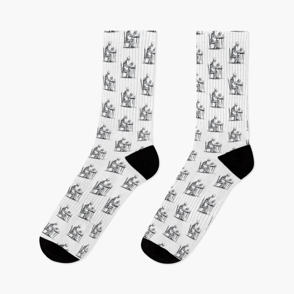 Item preview, Solitaire Till Dawn: The Pensive Skeleton designed and sold by BlueGoldArt.