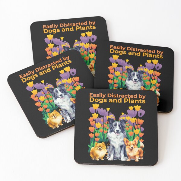 Item preview, Easily Distracted by Dogs and Plants gifts  designed and sold by byMartha.