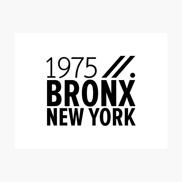 Item preview, Bronx NY Birth Year Collection - Represent Your Roots 1975 in Style designed and sold by Boogosh.