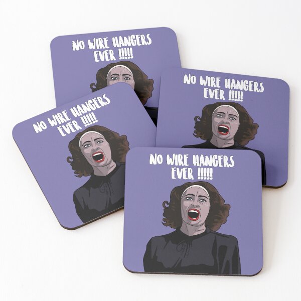 Item preview, NO WIRE HANGERS EVER !!!!! Faye Dunaway as Joan Crawford in Mommie Dearest (1981 film) designed and sold by PopShopDesignFR.