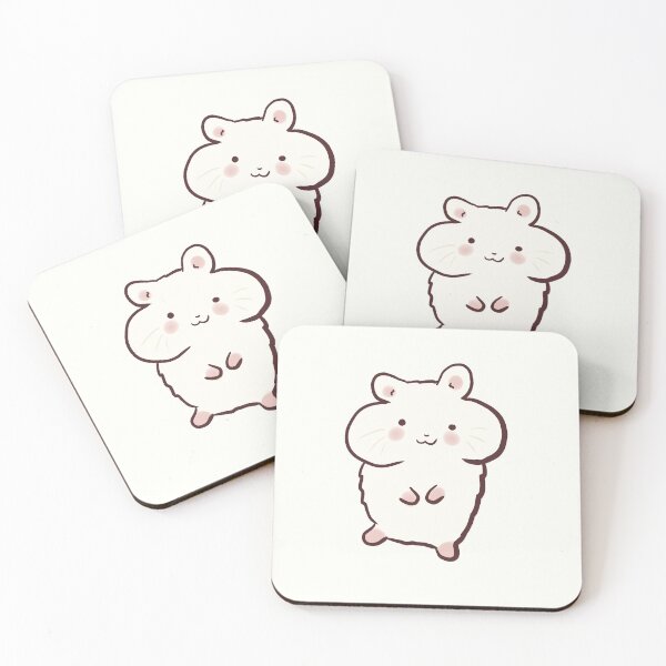 Item preview, Cute white hamster  designed and sold by Mayarart.