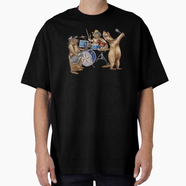 Prairie Dogs Art Oversized T-Shirt