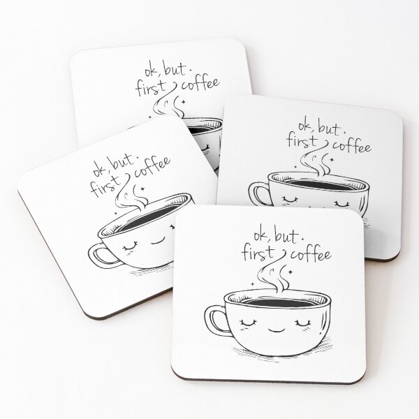 Item preview, ok, but first coffee designed and sold by GraphicGreets.