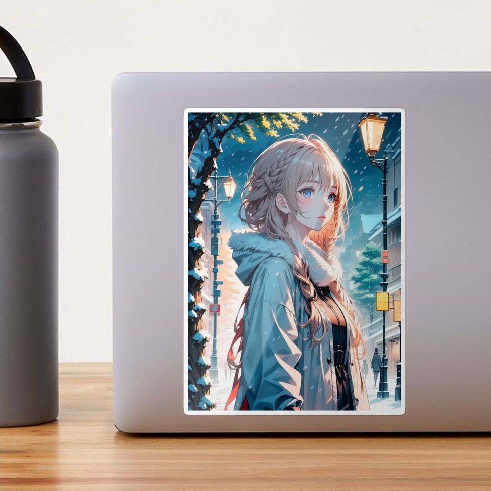 Sticker mit Junger japanischer Manga Entai von paulrommer | Redbubble