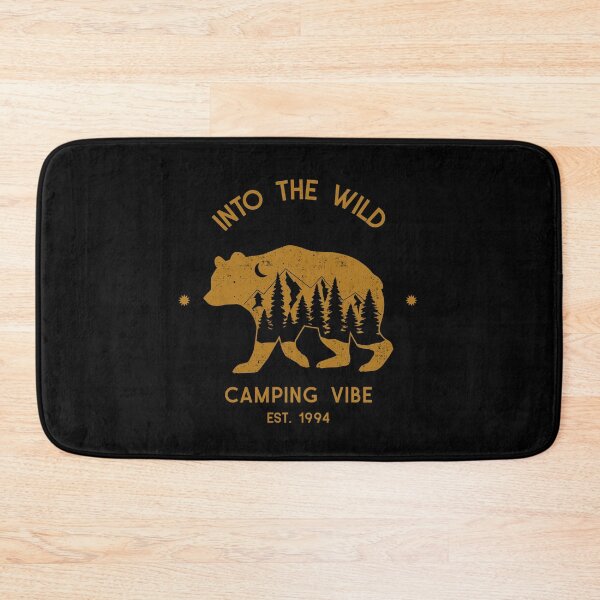 Item preview, into the wild camping vibe - Nature Lover - bear - camping - moutain - glamping - retro - vintage designed and sold by DeCodeArtShop.