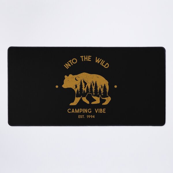 Item preview, into the wild camping vibe - Nature Lover - bear - camping - moutain - glamping - retro - vintage designed and sold by DeCodeArtShop.