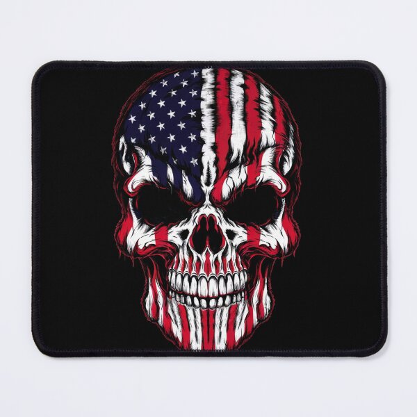 Item preview, Scary Skull American Flag USA Patriotic, Symbol of America designed and sold by Cr320.
