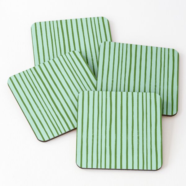 Item preview, Green Brush Stroke Stripes Pattern designed and sold by OneThreeSix.