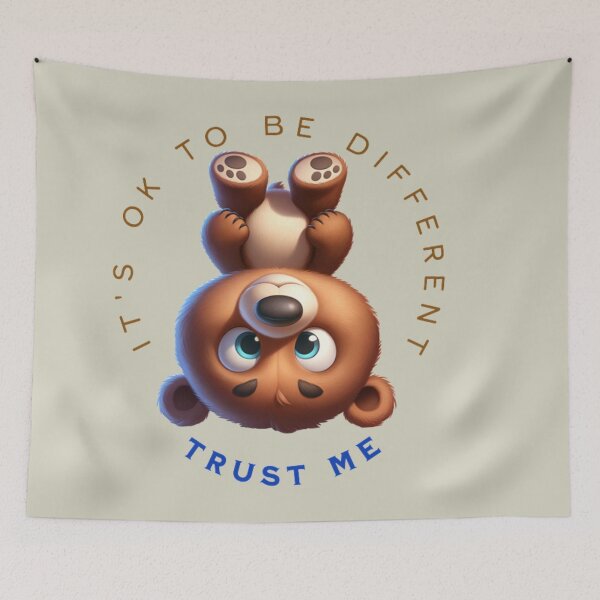Item preview, It's ok to be Different - Bear upside down designed and sold by MirucaDesign.