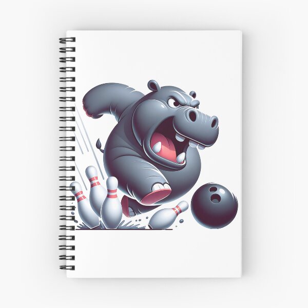 Item preview, Furious Hippo Strikes: Mastering Bowling designed and sold by 0penvimark.