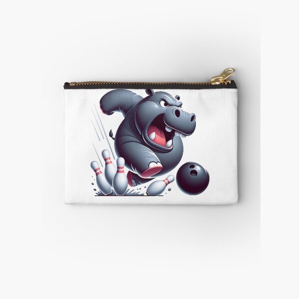 Item preview, Furious Hippo Strikes: Mastering Bowling designed and sold by 0penvimark.
