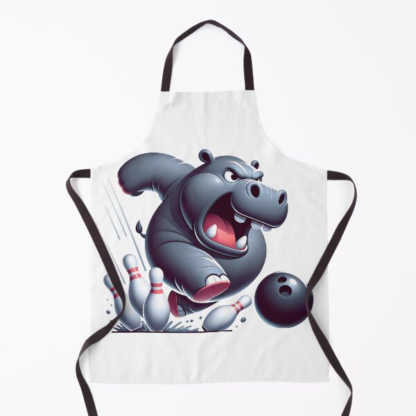 Item preview, Furious Hippo Strikes: Mastering Bowling designed and sold by 0penvimark.