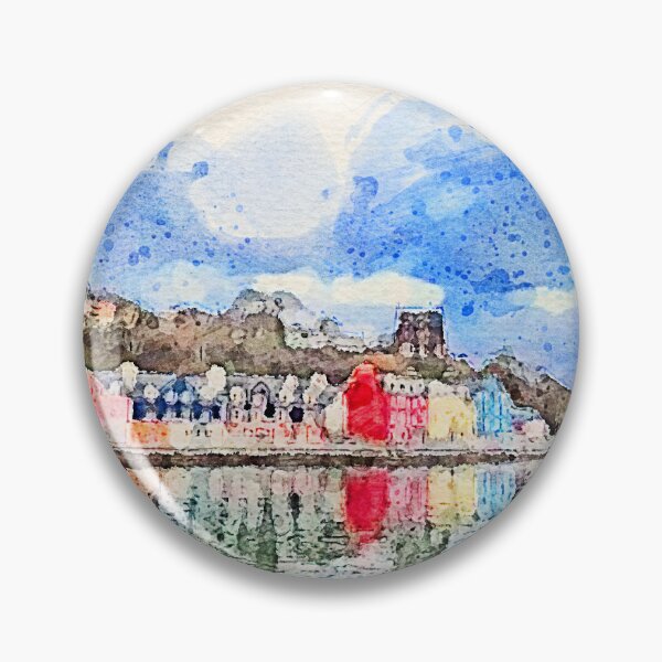 Item preview, Tobermory watercolour designed and sold by Graz-Photos.