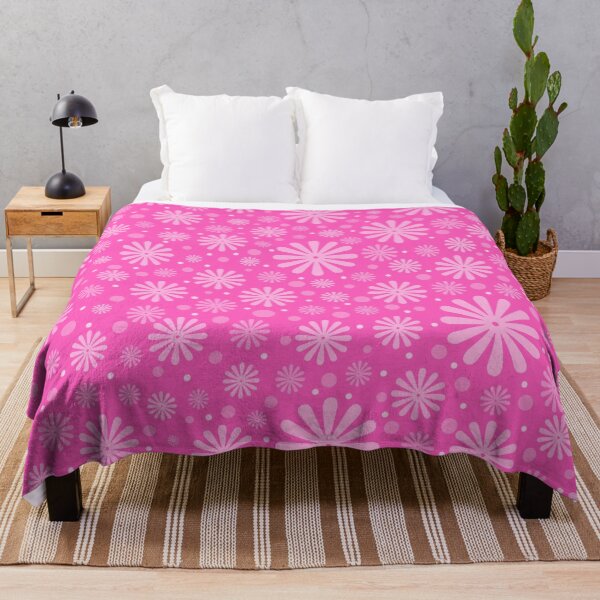 Item preview, Abstract Pink flower textile pattern design designed and sold by SpinklyCreations.