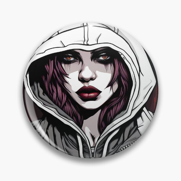 Item preview, Gangster woman with hood illustration/vector art designed and sold by Salimgor Hangaround Music.