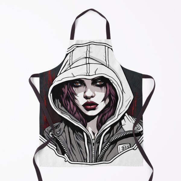 Item preview, Gangster woman with hood illustration/vector art designed and sold by Salimgor Hangaround Music.