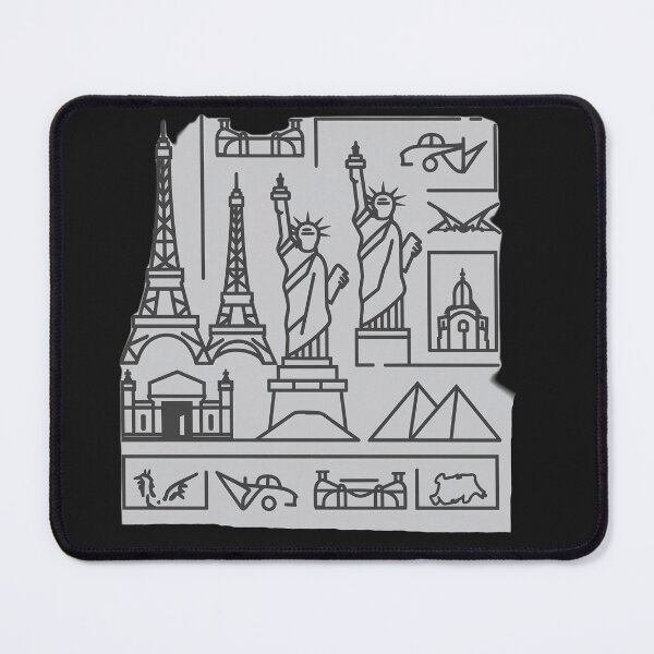 Item preview, Iconic Landmarks T-Shirt | World Travel Monuments Tee, Traveling lovers designed and sold by TrendyGraphTees.