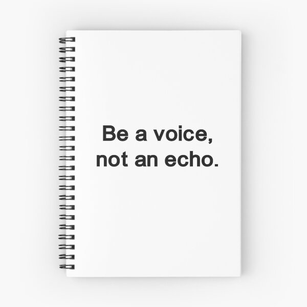 Item preview, Be a voice not an echo designed and sold by Anxiety..