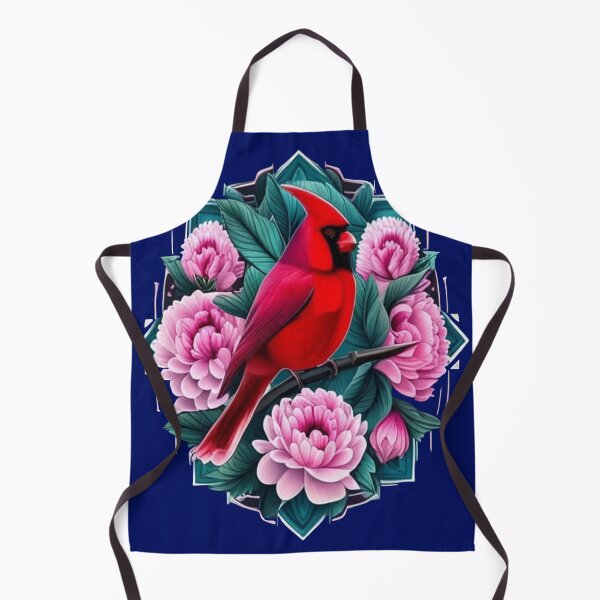 Item preview, Cardinal Bird With Peony Flowers Indiana State Tattoo Art designed and sold by taiche.