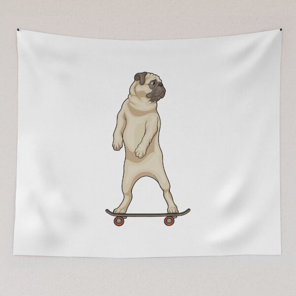 Item preview, Pug Skater Skateboard Sports designed and sold by Snabdesign84.
