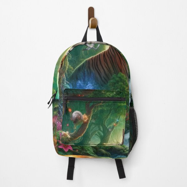 Item preview, Magical Forest Scene with the Royal Bengal Tiger designed and sold by FantasyVillaArt.