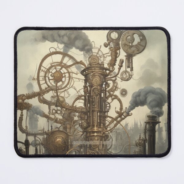 Artikelvorschau, Retro steampunk robot illustration artwork entworfen und verkauft von Vintage Designs +.
