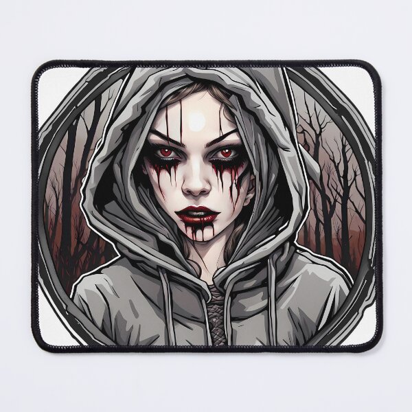 Item preview, Modern female vampire blood on face illustration/vector art designed and sold by Salimgor Hangaround Music.