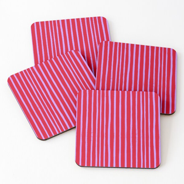 Item preview, Red and Purple Brush Stroke Stripes Pattern designed and sold by OneThreeSix.