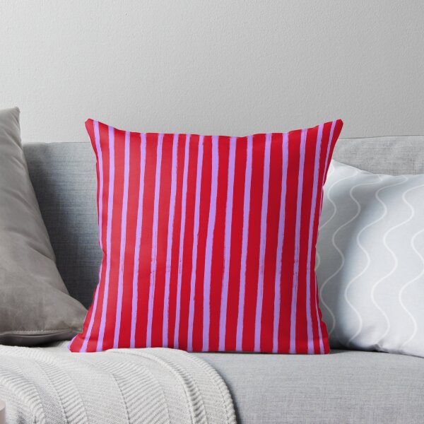 Item preview, Red and Purple Brush Stroke Stripes Pattern designed and sold by OneThreeSix.