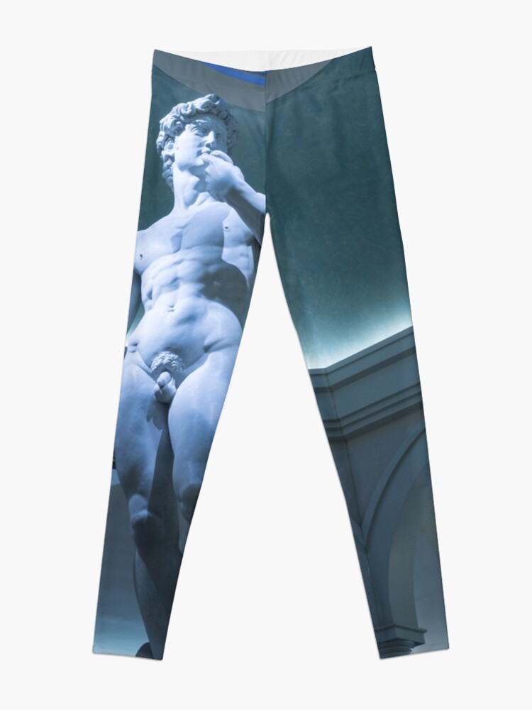 Alternate view of Nude Perfection - Michelangelos David Under A Blue Oculus Leggings