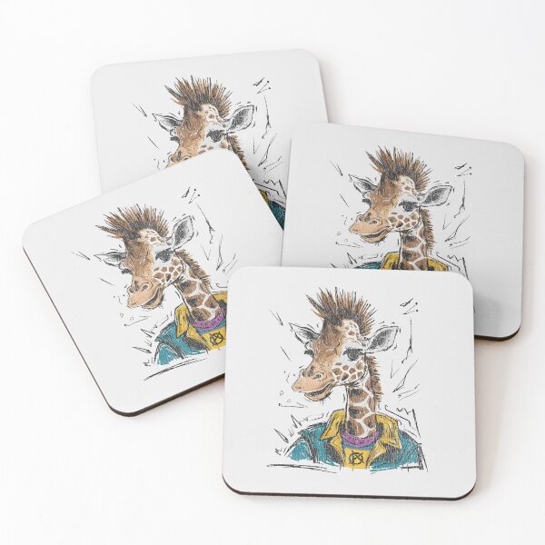 Item preview, Anarchist Punk Giraffe. Underground distressed art. designed and sold by paulo silveira.