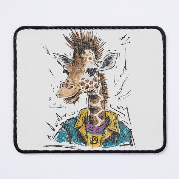 Item preview, Anarchist Punk Giraffe. Underground distressed art. designed and sold by paulo silveira.