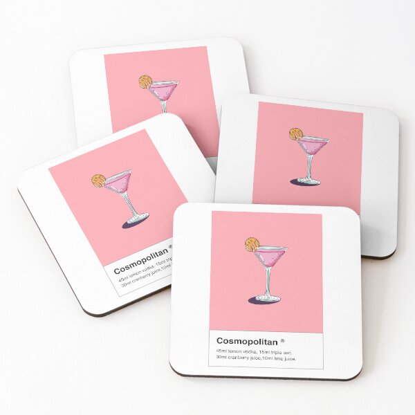 Item preview, Cosmopolitan Drink Pastel Aesthetic Pinterest Minimalist Art Design designed and sold by pointense.