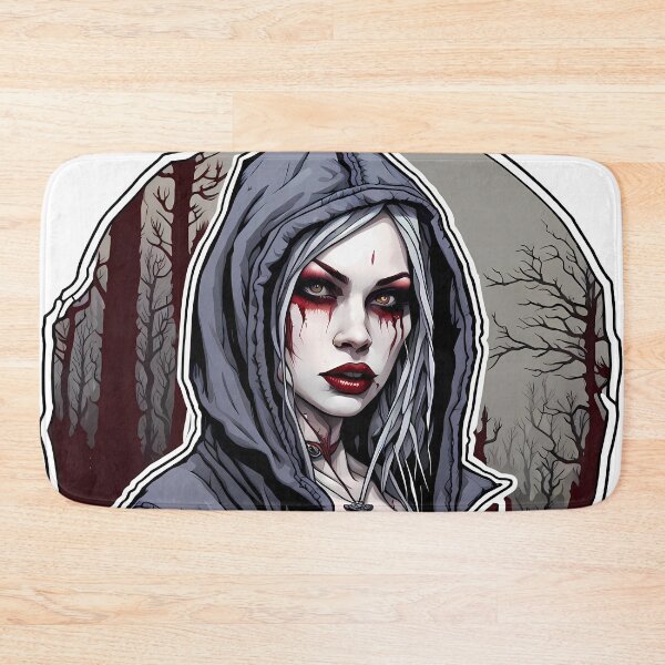 Item preview, Modern female vampire with blood illustration/vector art designed and sold by Salimgor Hangaround Music.