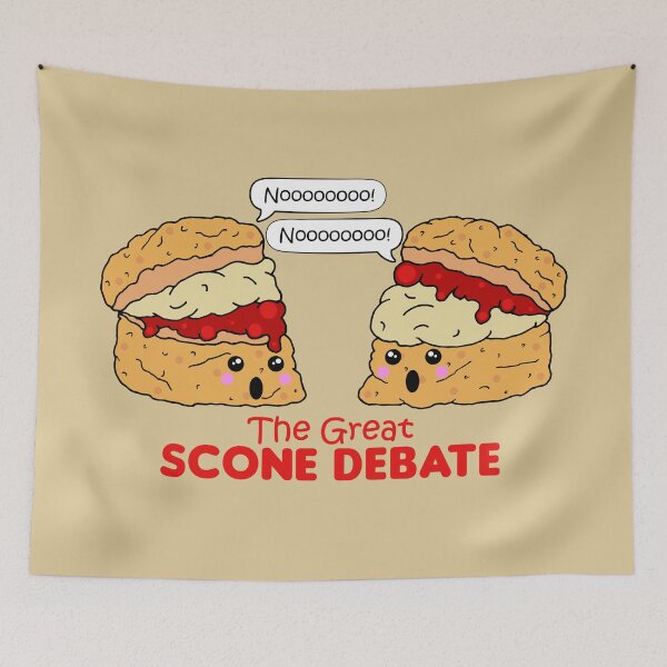 Item preview, Funny Scones Cream and Jam Debate designed and sold by HotHibiscus.