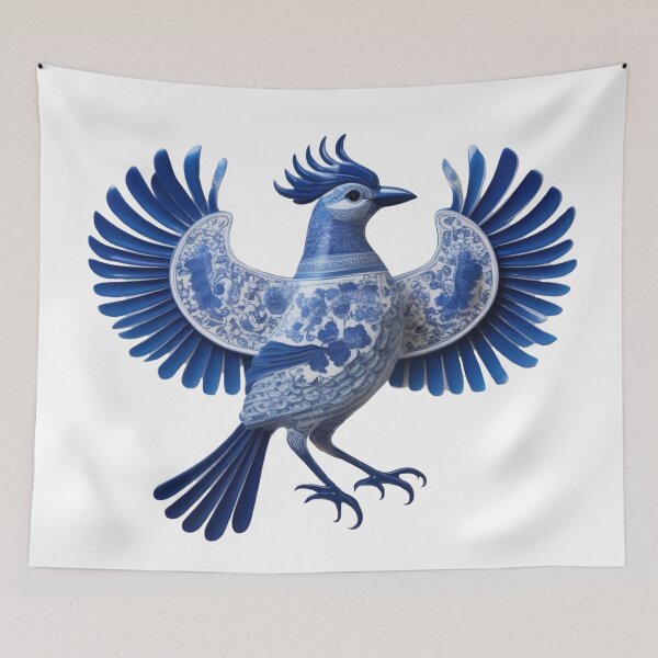 Item preview, Bluebird with Porcelain Wings designed and sold by JangmiHorang.