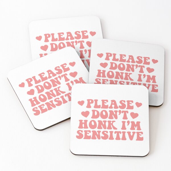 Item preview, Please Don't Honk I'm SENSITIVE Car Decals Funny Bumper designed and sold by fanky-bumper.