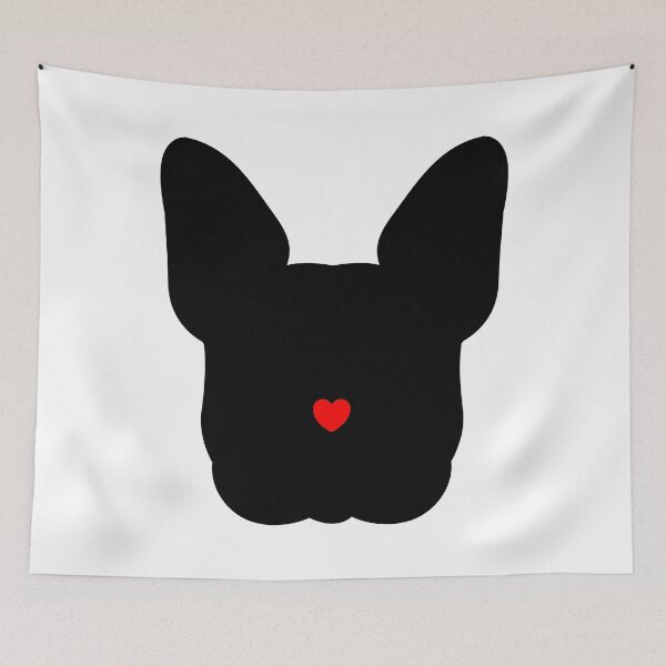 Item preview, french bulldog red nose heart designed and sold by PineLemon.