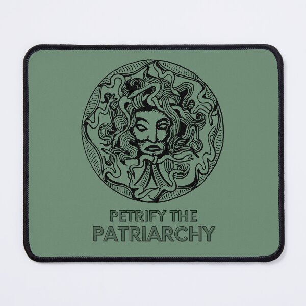 Item preview, Green Petrify the Patriarchy - Medusa designed and sold by Simsalabim Serafina.