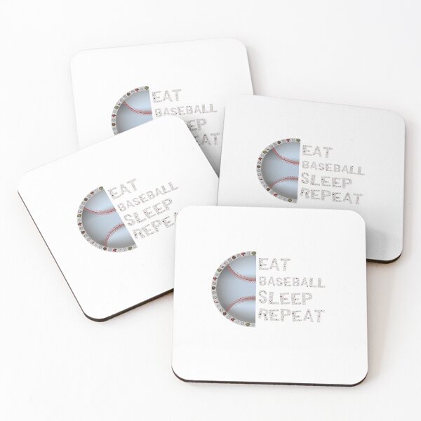 Item preview, Eat Baseball Sleep Repeat Funny Baseball Players Boys Essential T-Shirt designed and sold by SultanKing.