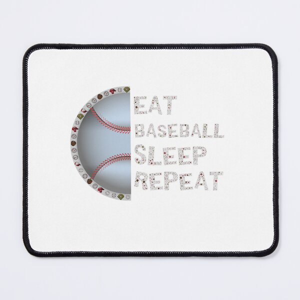 Item preview, Eat Baseball Sleep Repeat Funny Baseball Players Boys Essential T-Shirt designed and sold by SultanKing.