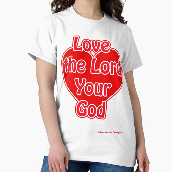 Item preview, Love the Lord you God Heart designed and sold by JanderraDesigns.